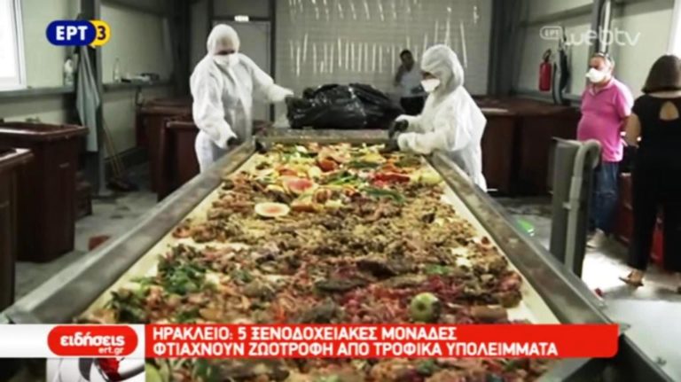 Ηράκλειο: ζωοτροφή από τροφικά υπολείμματα ξενοδοχείων (video)