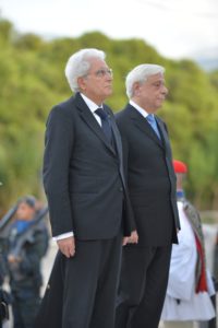 Π. Παυλόπουλος – S.Mattarella στο μνημείο της Μεραρχίας Acqui (video)