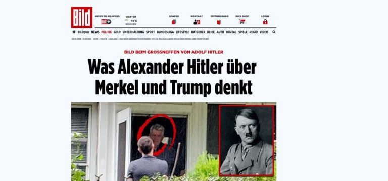Συνέντευξη του δισέγγονου του Αδόλφου Χίτλερ στην εφημερίδα Bild