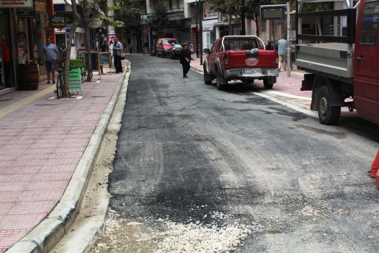 Κατασκευή πεζοδρομίων στη Δ.Ε. Ακρωτηρίου