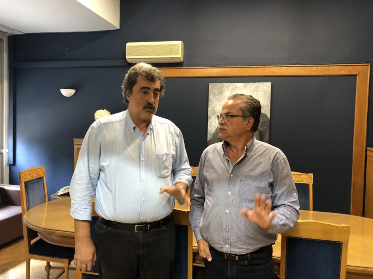 Η επίσπευση σημαντικών έργων στο επίκεντρο συνάντησης Π. Πολάκη – Γ. Μαλανδράκη (audio)