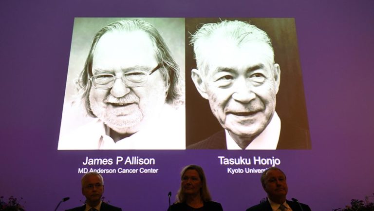 Το Νόμπελ Ιατρικής στον Αμερικανό Τζέιμς Π. Αλισον και τον Ιάπωνα Τασούκου Χόνζο