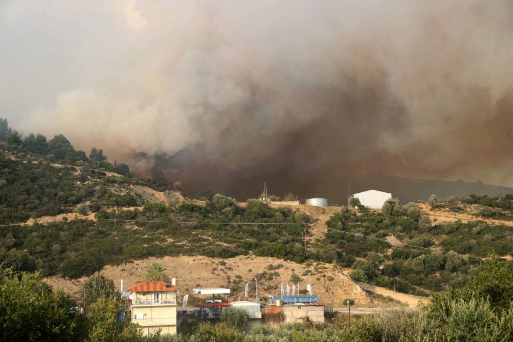7.000 στρέμματα κάηκαν στη Σάρτη Χαλκιδικής