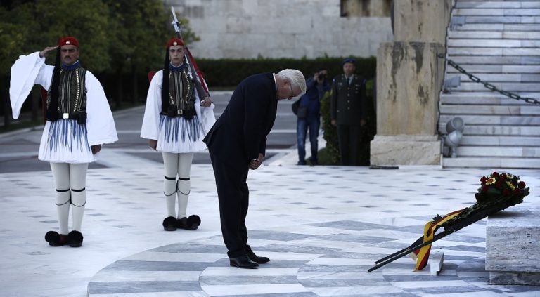 Φρ. Β. Σταϊνμάιερ: Δεν αποποιούμαστε την ιστορική και ηθική μας ευθύνη