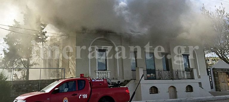 Ζάκυνθος: Σοβαρές ζημιές από πυρκαγιά σε κατάστημα ψυχαγωγίας