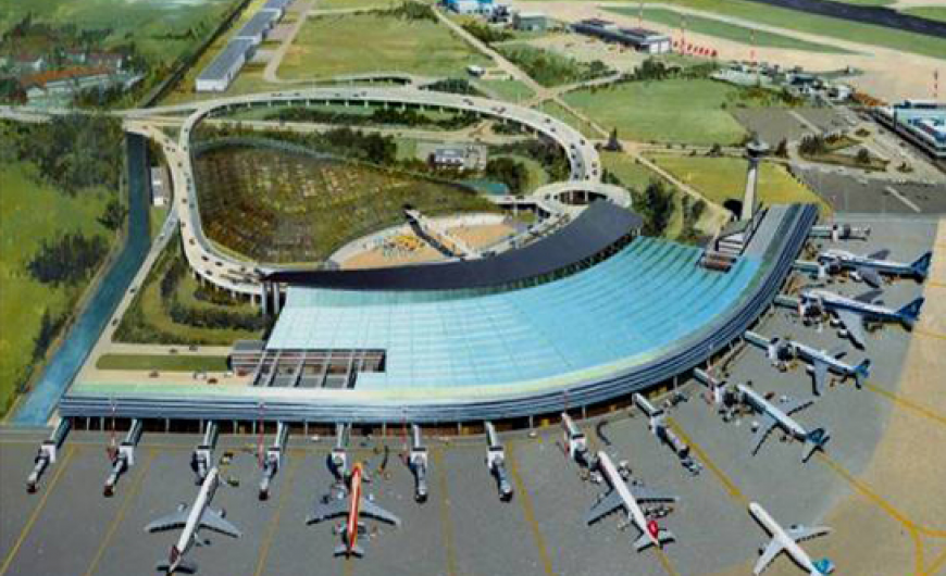 Πυρετώδεις οι εργασίες επέκτασης του αεροδρομίου Μακεδονία