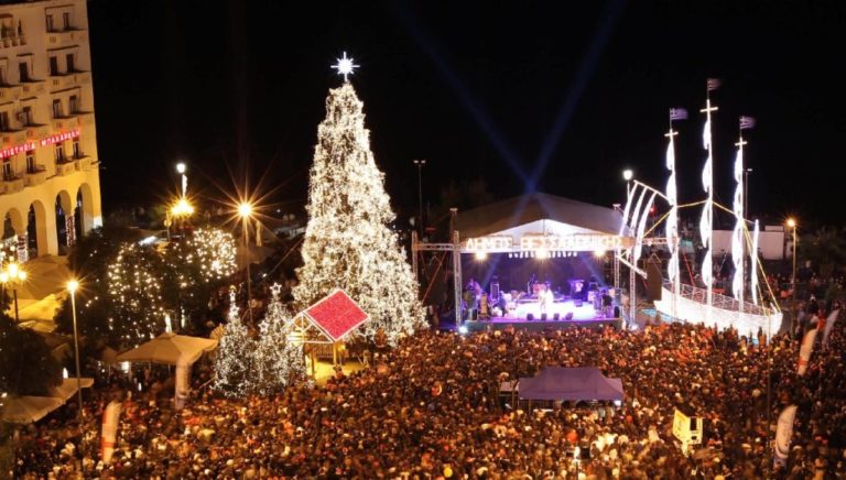 Απόψε ανάβει το Χριστουγεννιάτικο δέντρο στη Θεσσαλονίκη