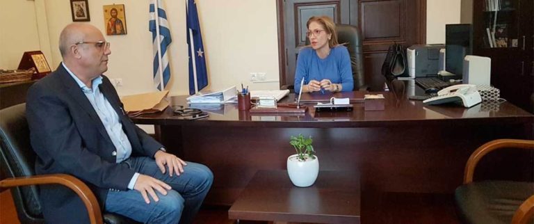 Συνάντηση Δημάρχου Χανίων με την Μ. Κοζυράκη