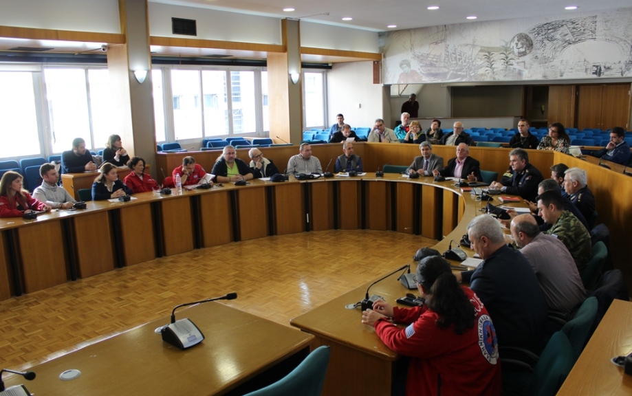 Συνεδρίασε το Συντονιστικό  Οργανο για την κακοκαιρία