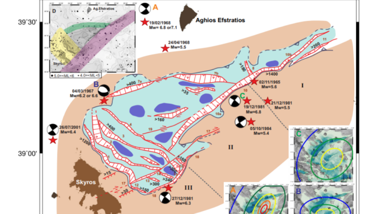 Ελληνική ερευνητική ομάδα: 19 μεγάλα ενεργά ρήγματα στον βυθό του Αιγαίου