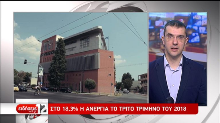 Στο 18,3% υποχώρησε η ανεργία το 3ο τρίμηνο του 2018 (video)