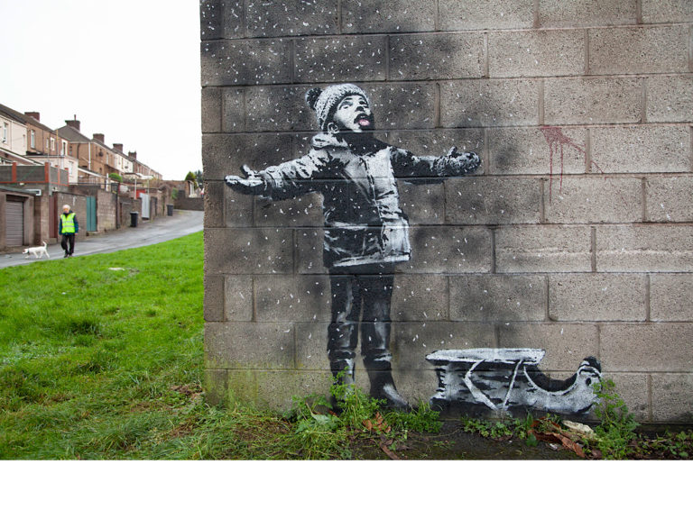 Νέα τοιχογραφία του Banksy στην Ουαλία