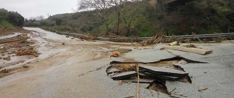 Χανιά: Διακοπή κυκλοφορίας στην επαρχιακή οδό Φουρνέ – Μεσκλά