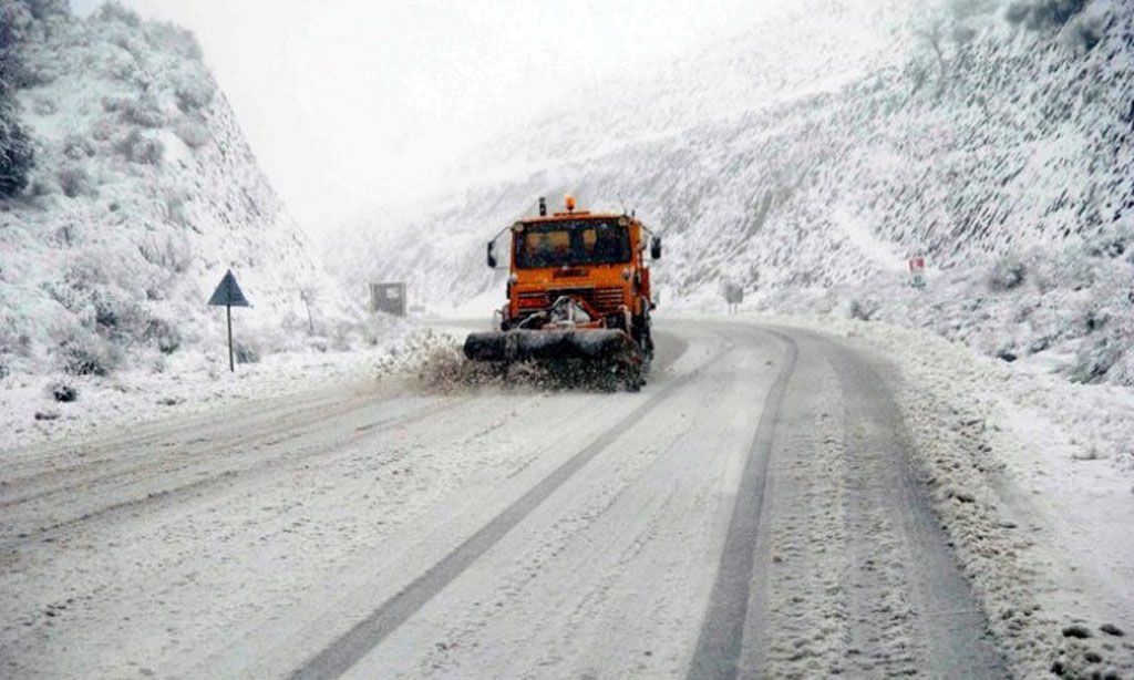 Αρκαδία : Πυκνή χιονόπτωση – Διεκόπη η κυκλοφορία στα διοδια Νεστάνης