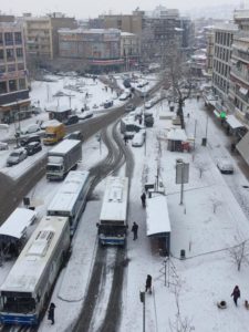 Σέρρες: Πυκνή χιονόπτωση- Επί ποδός Πολιτική Προστασία και Δήμοι