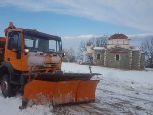 Σέρρες: Πυκνή χιονόπτωση- Επί ποδός Πολιτική Προστασία και Δήμοι