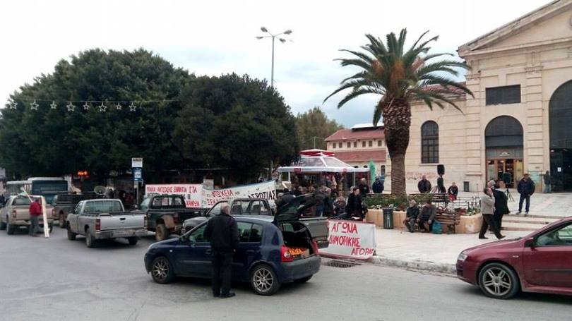 Αγροτικό συλλαλητήριο στα Χανιά – Χθες το πρώτο μπλόκο στο Ηράκλειο