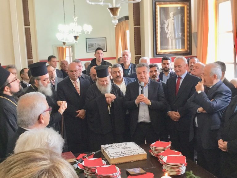 Χανιά: Έργα για την Κρήτη και ευχές Περιφερειάρχη στην κοπή της πίτας