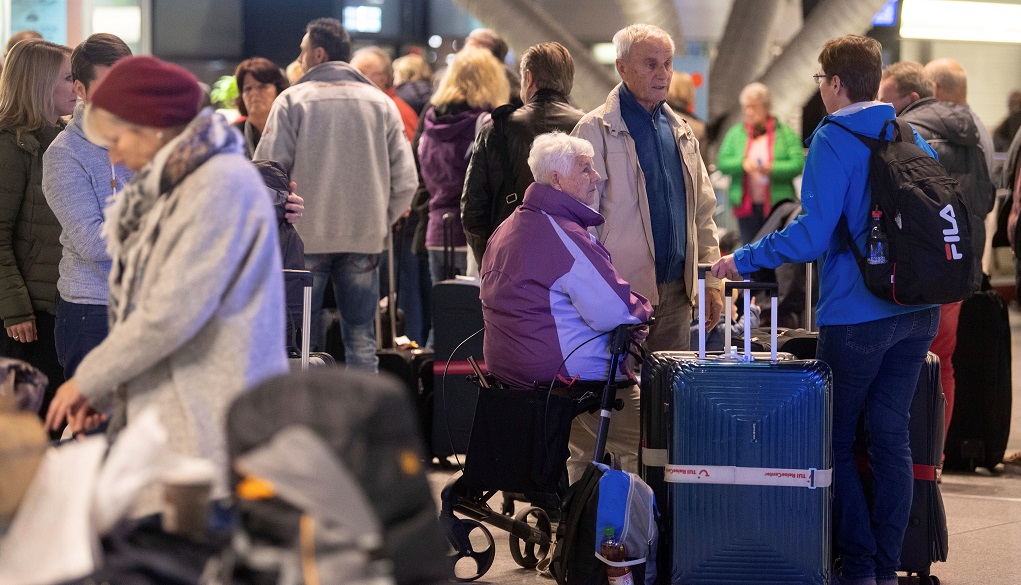 Ακύρωση εκατοντάδων πτήσεων σε γερμανικά αεροδρόμια λόγω απεργίας