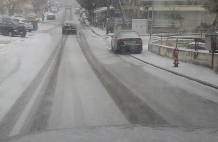 Έντονη χιονόπτωση στην Ανατολική Μακεδονία