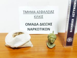 Κιλκίς: Συνελήφθη 36χρονος για εισαγωγή χάλκινης προτομής και ηρωίνης