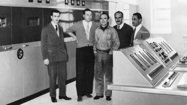 Θεμελίωση του νέου ραδιοφωνικού πομπού του ΕΙΡ στο Μπογιάτι – 17 Ιανουαρίου 1953