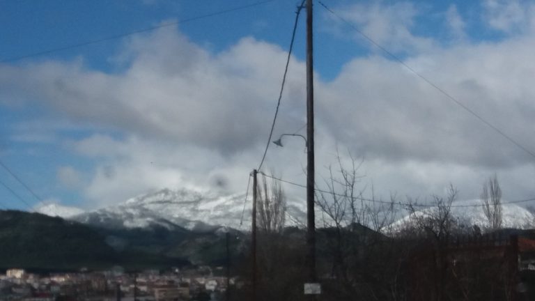 Χιόνισε, αλλά όχι στην Τρίπολη