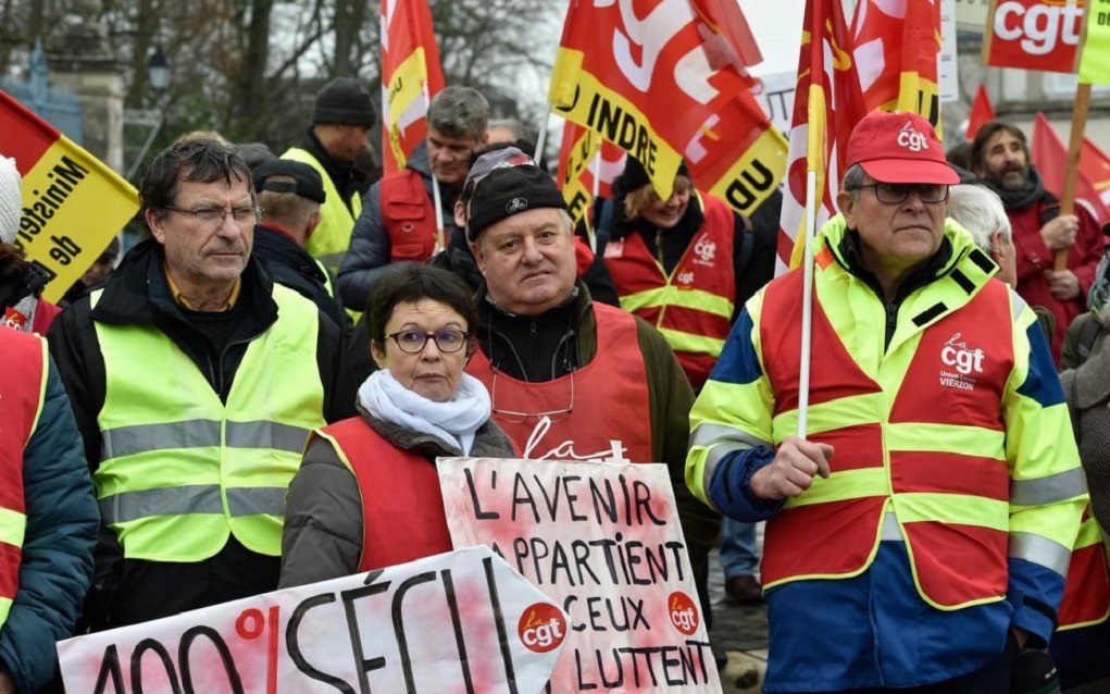 Γαλλία: Γενική απεργία- «Κίτρινες και κόκκινες» διαδηλώσεις