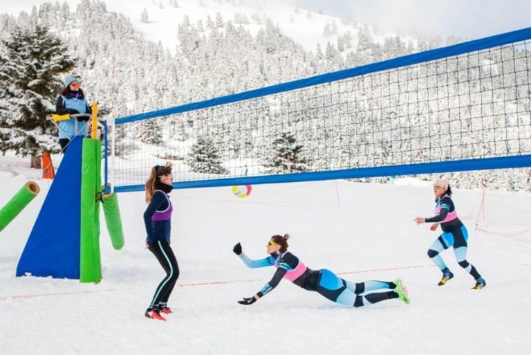 Εθελοντική υποστήριξη για το Snow Volley από ΕΟΣ Τρίπολης