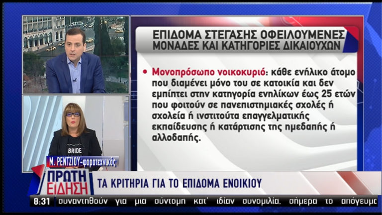 Επίδομα ενοικίου – Κριτήρια και διαδικασία – Τι να προσέξουν οι δικαιούχοι  (video)