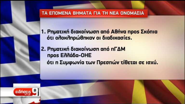 Τα τελικά βήματα για την υλοποίηση της Συμφωνίας των Πρεσπών (video)