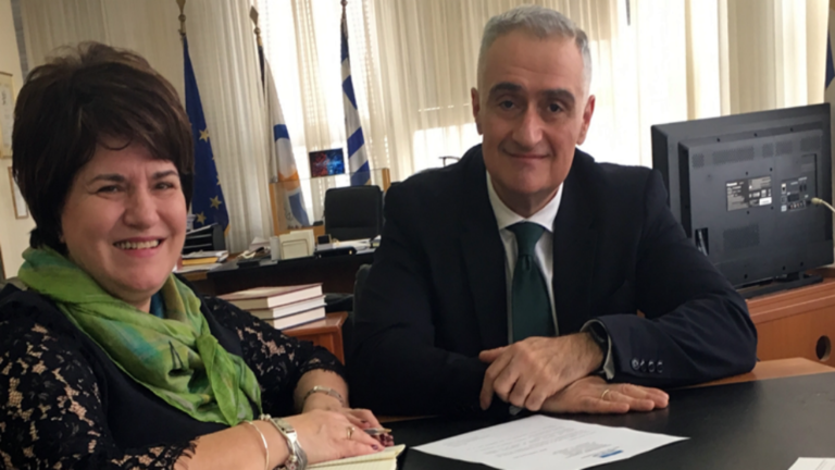 Συνάντηση εργασίας της Χρ. Κατσαβριά με τον πρόεδρο του ΟΣΕ