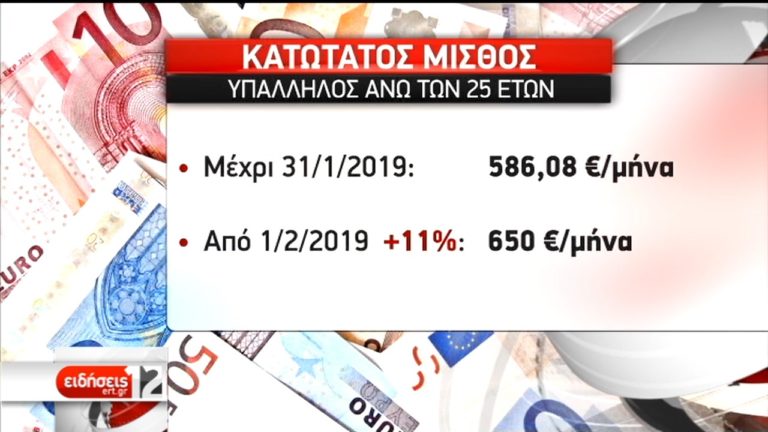 Πρεμιέρα για την αύξηση του κατώτατου μισθού (video)