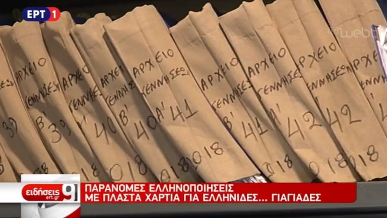 Παράνομες ελληνοποιήσεις με πλαστά χαρτιά για Ελληνίδες… γιαγιάδες (video)