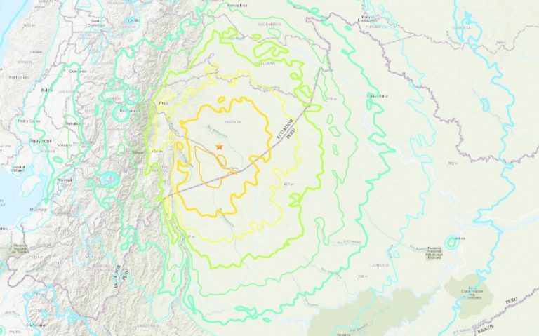 Ισχυρός σεισμός 7,5 βαθμών στα σύνορα Ισημερινού-Περού (video)