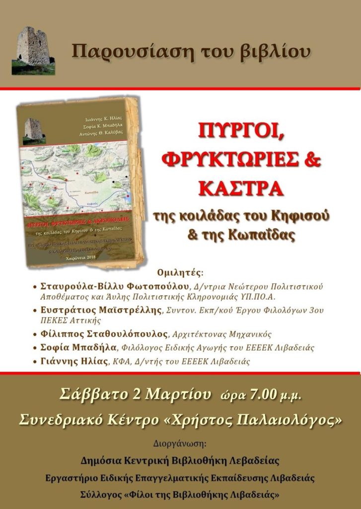 “Πύργοι, Φρυκτωρίες & Ακροπόλεις του Κηφισού και της Κωπαΐδας”