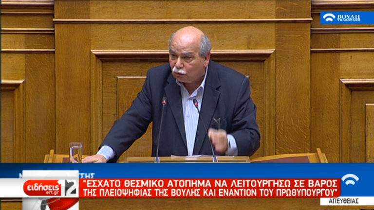 Ν.Βούτσης: Δεν συνεργώ κατά της πλειοψηφίας-Καλοδεχούμενη η πρόταση δυσπιστίας (video)