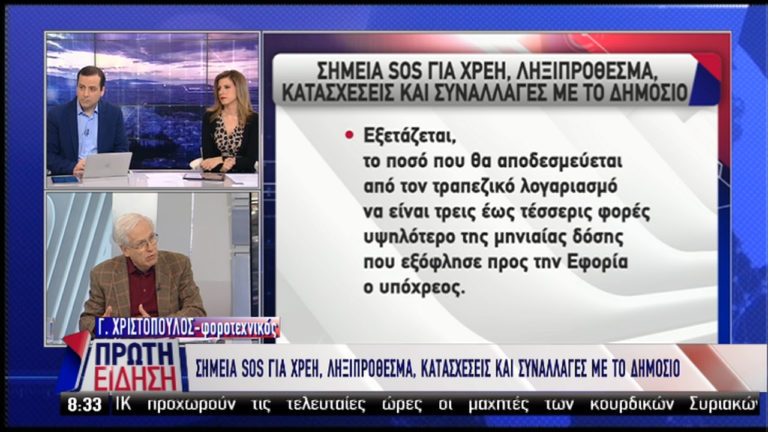 Τι να γνωρίζετε για χρέη, ληξιπρόθεσμα, κατασχέσεις, συναλλαγές με Δημόσιο (video) 