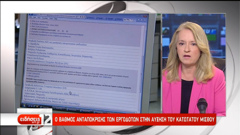 Εργασία με αυξημένο κατώτατο μισθό – Ο Α. Νεφελούδης στην ΕΡΤ (video)