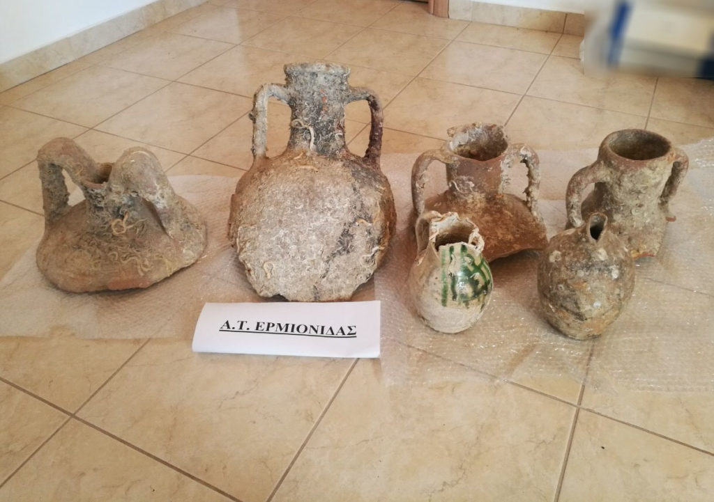 Αργολίδα: Με αρχαία αντικείμενα συνελήφθησαν δύο ηλικιωμένοι
