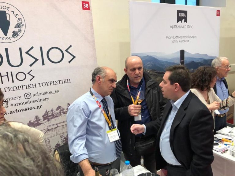 Οινόραμα 2019: Στο περίπτερο της Αριούσιος ο Ν. Μηταράκης