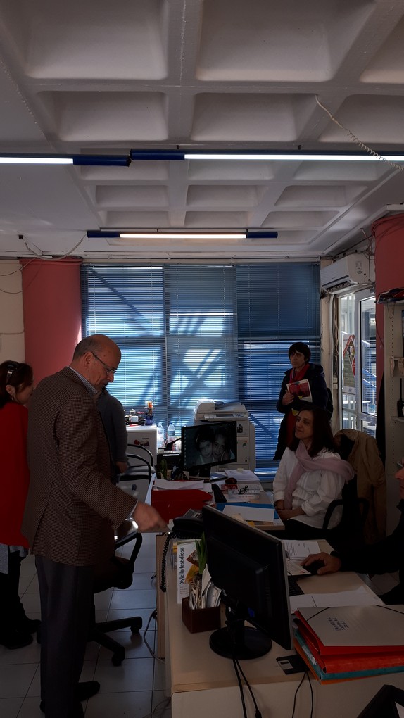 Με εργαζόμενους στο δήμο και τη ΔΕΥΑΛ  Λέσβου ο Σταυρος Τασσος