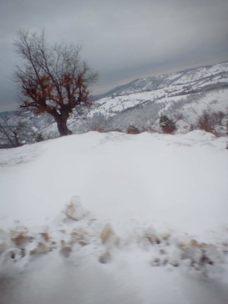 Κομοτηνή: Χιόνισε στην ορεινή Ροδόπη