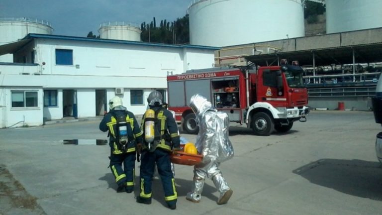 Άσκηση προσομοίωσης πυρκαγιάς σε υποσταθμό φυσικού αερίου της ΑΓΕΤ