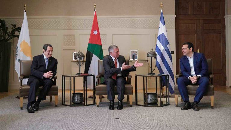 Αλ. Τσίπρας:Η συνεργασία Ελλάδας, Κύπρου, Ιορδανίας ενδυναμώνει τη σταθερότητα στην Ανατ. Μεσόγειο (video)