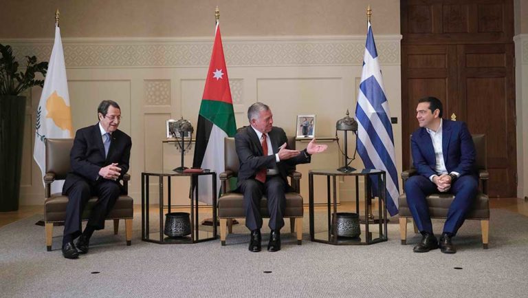 Αλ. Τσίπρας:Η συνεργασία Ελλάδας, Κύπρου, Ιορδανίας ενδυναμώνει τη σταθερότητα στην Ανατ. Μεσόγειο (video)