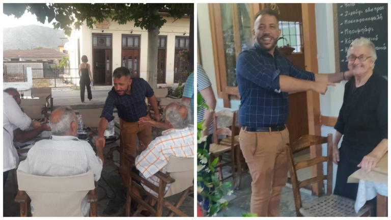 Περιοδείες Αλέξανδρου Μεϊκόπουλου χθες Δευτέρα σε Αγριά και Δράκεια