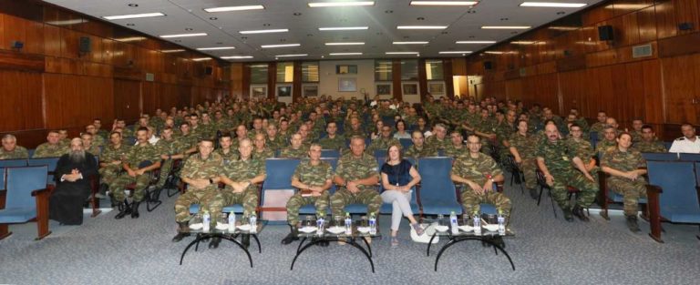 Ομιλία για την πρόληψη των εξαρτήσεων στην 1η Στρατιά