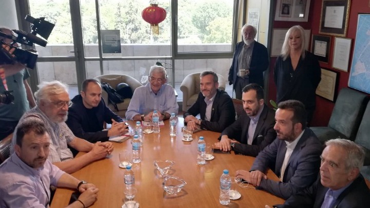 Συνάντηση του Γιάννη Μπουτάρη με το νέο δήμαρχο, Κωνσταντίνο Ζέρβα