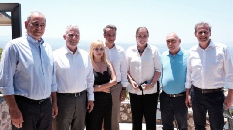 Στα Χανιά ο Κυριάκος Μητσοτάκης με υποψήφιους βουλευτές